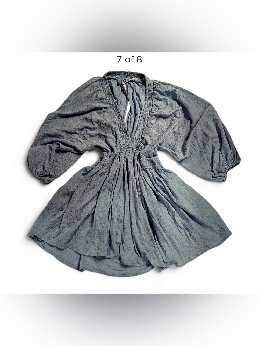 Free People Light Blue Mini Dress - Picture 5 of 10